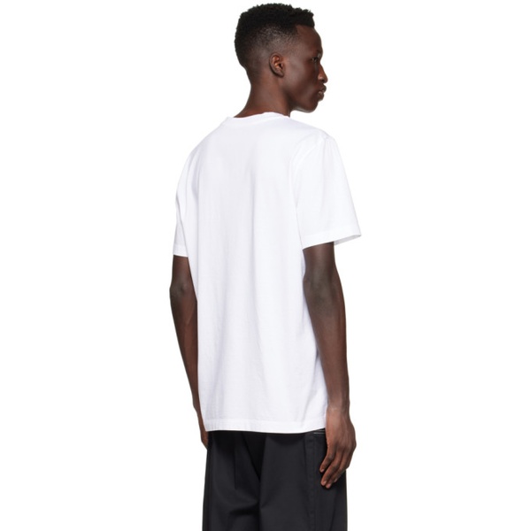 몽클레어 몽클레어 Moncler White Cotton T-Shirt 221111M213128