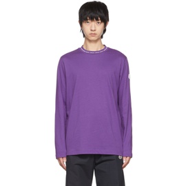 몽클레어 Moncler Purple Cotton Long Sleeve T-Shirt 221111M213133