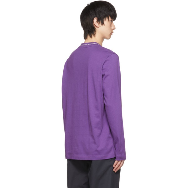 몽클레어 몽클레어 Moncler Purple Cotton Long Sleeve T-Shirt 221111M213133