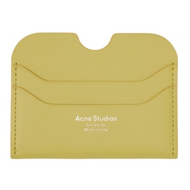 아크네 스튜디오 Acne Studios Green Leather Card Holder 221129M163013