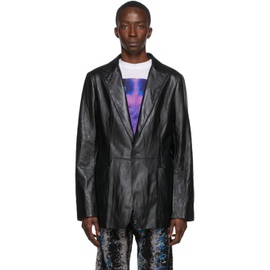아크네 스튜디오 Acne Studios Black Buffed Leather Jacket 221129M181003
