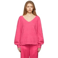 핼무트랭 Helmut Lang Pink Brushed Cloud Sweater 221154F100000
