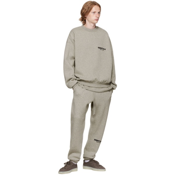  에센셜 Essentials Gray Crewneck Sweatshirt 221161M204023