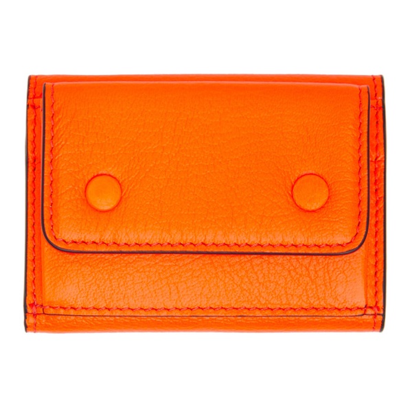 메종마르지엘라 메종마르지엘라 Maison Margiela Orange Leather Wallet 221168M164137