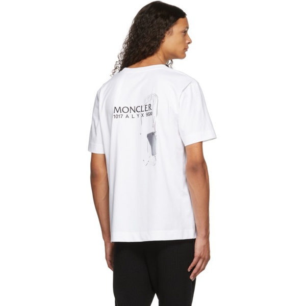 몽클레어 몽클레어 Moncler Genius 6 Moncler 1017 ALYX 9SM White Logo T-Shirt 221171M213004