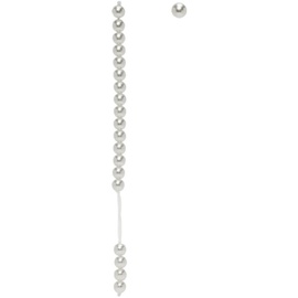 MM6 메종 마르지엘라 MM6 메종마르지엘라 Maison Margiela White Asymmetric Pearl Earrings 221188F022011