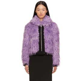 마크 제이콥스 Marc Jacobs Purple The Shrunken Faux Fur Coat Coat 221190F059001
