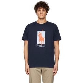 폴로 랄프 로렌 Polo Ralph Lauren Navy Pony Graphic T-Shirt 221213M213009