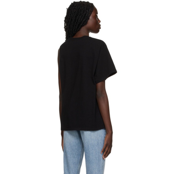 에이골디 AGOLDE Black Della Single-Shoulder T-Shirt 221214F110030