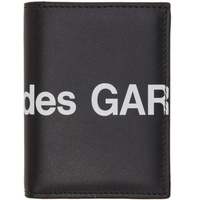 Comme des Garcons Wallets Black Huge Logo Card Holder 221230F037001