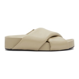 질샌더 Jil Sander Khaki Oversize Wrapped Sandals 221249F124018