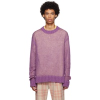 질샌더 Jil Sander Purple Open Knit Sweater 221249M201017