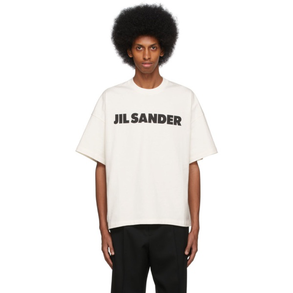 질샌더 질샌더 Jil Sander 오프화이트 Off-White Logo T-Shirt 221249M213009