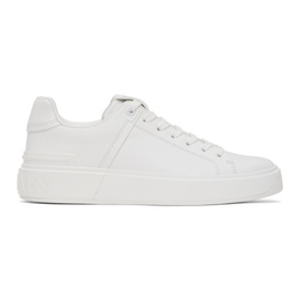 발망 Balmain White B Court Sneakers 221251F128013