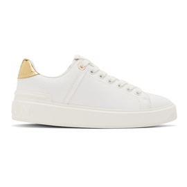 발망 Balmain White B Court Sneakers 221251F128015