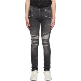 발망 Balmain Black Denim Jeans 221251M186003