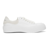 알렉산더맥퀸 Alexander McQueen White Pimsoll Sneakers 221259F128036