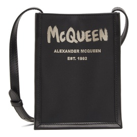 알렉산더맥퀸 Alexander McQueen Black Mini Edge Crossbody Messenger Bag 221259M170006