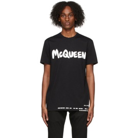 알렉산더맥퀸 Alexander McQueen Black Logo T-Shirt 221259M213329