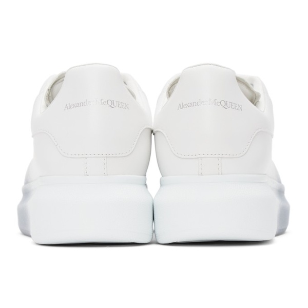알렉산더 맥퀸 알렉산더맥퀸 Alexander McQueen White & Grey Felted Oversized Sneakers 221259M237064