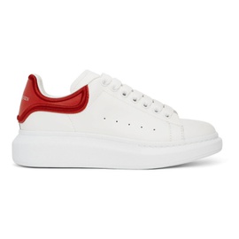 알렉산더맥퀸 Alexander McQueen White & Red Oversized Sneakers 221259M237154
