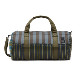 폴스미스 Paul Smith Blue & Khaki Porter 에디트 Edition Striped Duffle Bag 221260M169002