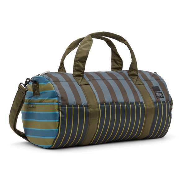 폴스미스 Paul Smith Blue & Khaki Porter 에디트 Edition Striped Duffle Bag 221260M169002