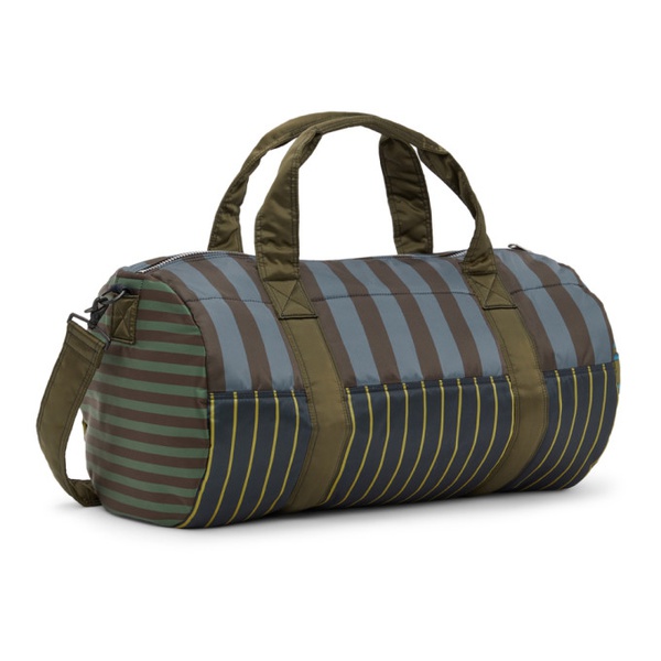  폴스미스 Paul Smith Blue & Khaki Porter 에디트 Edition Striped Duffle Bag 221260M169002
