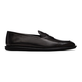 조르지오 아르마니 Giorgio Armani Black Leather Loafers 221262M231000