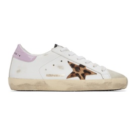 골든구스 Golden Goose SSENSE Exclusive White & Pink Super-Star Classic Sneakers 221264F128008
