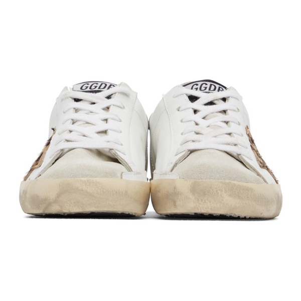 골든구스 골든구스 Golden Goose SSENSE Exclusive White & Pink Super-Star Classic Sneakers 221264F128008