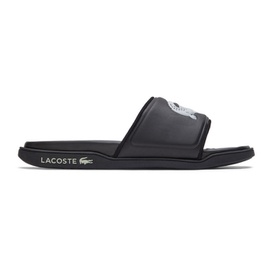 라코스테 Lacoste Black Croco Dualiste Slides 221268M234004