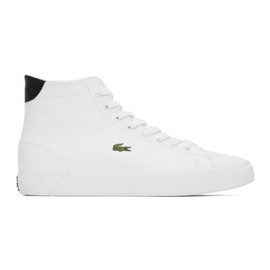 라코스테 Lacoste White Mid Gripshot Sneaker 221268M236001