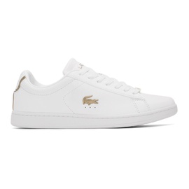 라코스테 Lacoste White Carnaby Sneakers 221268M237004