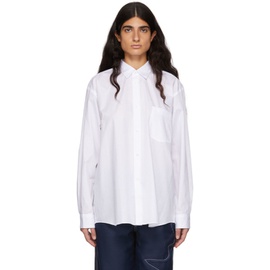 Comme des Garcons Shirt White Cotton Poplin Shirt 221270F109004