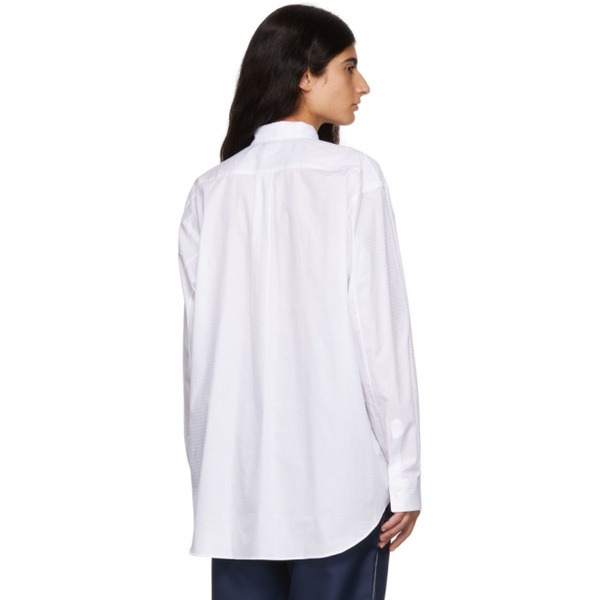  Comme des Garcons Shirt White Cotton Poplin Shirt 221270F109004