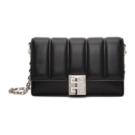 지방시 Givenchy Black Small Quilted Chain 4G Bag 221278F048017