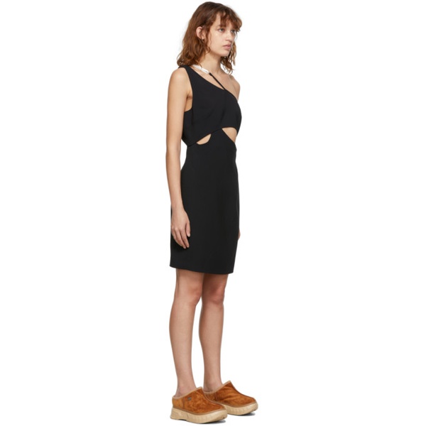 지방시 지방시 Givenchy Black Asymmetric Cocktail Dress 221278F052003