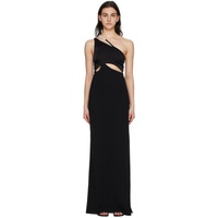 지방시 Givenchy Black Asymmetric Evening Dress 221278F055000