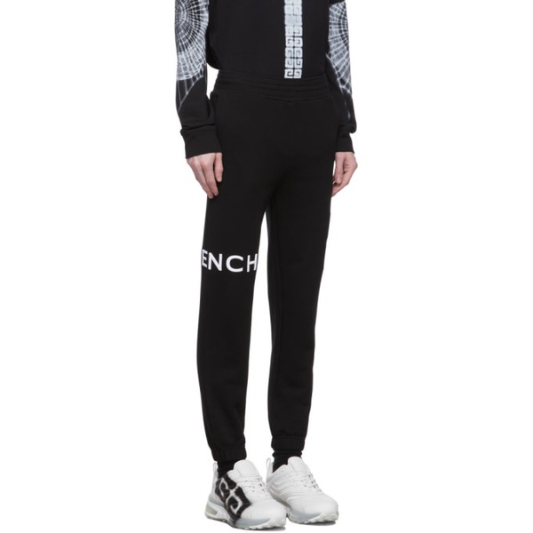 지방시 지방시 Givenchy Black 4G Embroidered Lounge Pants 221278M191009