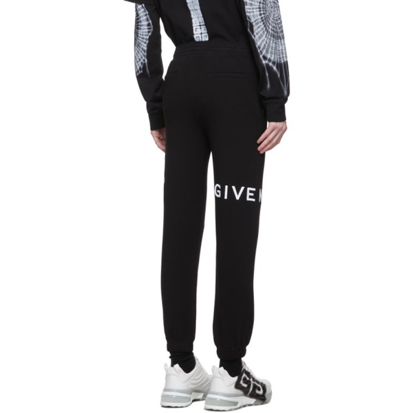 지방시 지방시 Givenchy Black 4G Embroidered Lounge Pants 221278M191009