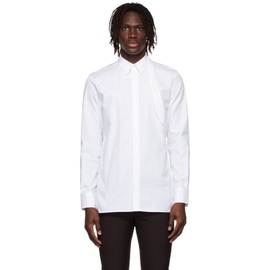 지방시 Givenchy White Padlock Harness Shirt 221278M192002
