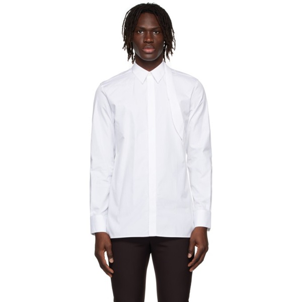 지방시 지방시 Givenchy White Padlock Harness Shirt 221278M192002