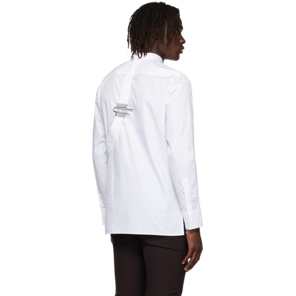 지방시 지방시 Givenchy White Padlock Harness Shirt 221278M192002