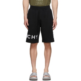 지방시 Givenchy Black 4G Bermuda Sweat Shorts 221278M193001