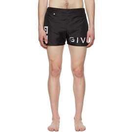 지방시 Givenchy Black 4G Swim Shorts 221278M208000