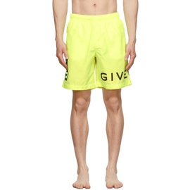 지방시 Givenchy Yellow 4G Swim Shorts 221278M208002