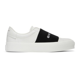지방시 Givenchy White & Black City Court Slip-On Sneaker 221278M237014