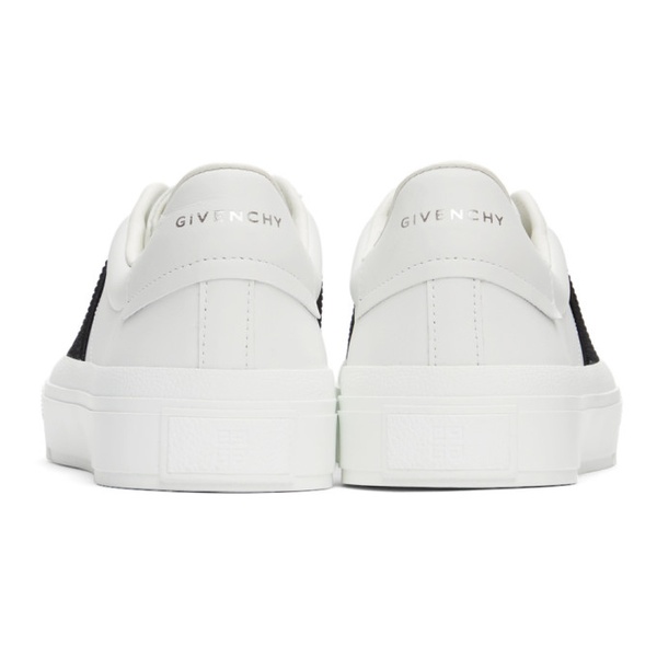 지방시 지방시 Givenchy White & Black City Court Slip-On Sneaker 221278M237014