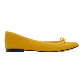 레페토 Repetto Yellow Suede Cendrillon Ballerina Flats 221296F118029